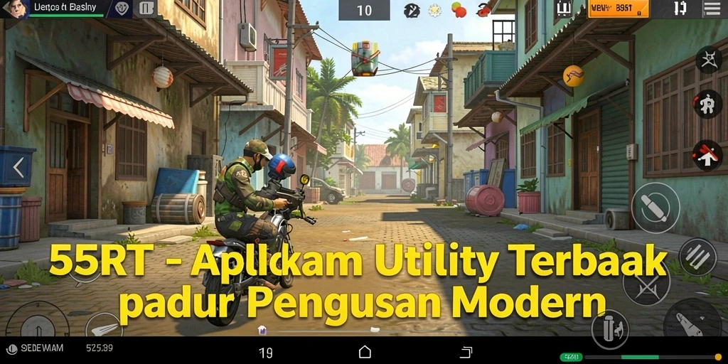 Tampilan antarmuka pengguna 55RT yang intuitif dan mudah digunakan.
