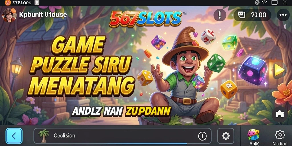 Gameplay seru dalam 567SLOTS dengan berbagai tantangan puzzle.