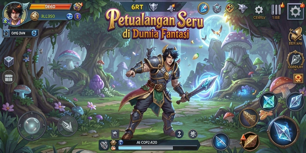 Screenshot utama 6RT menampilkan aksi seru dalam petualangan luar biasa.