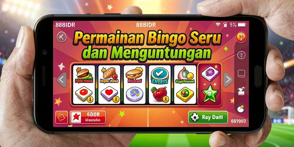 Tampilan gameplay Bingo yang seru dan mengasyikkan di 888IDR.