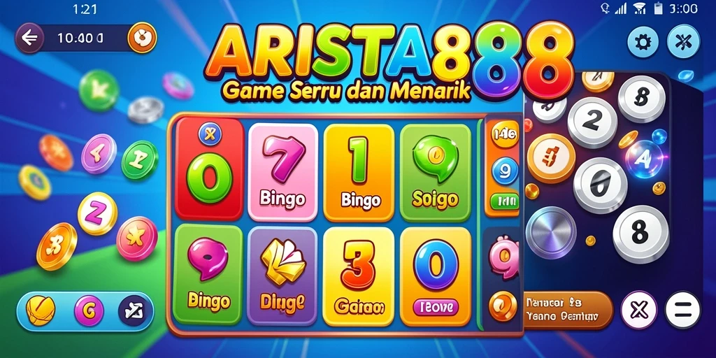 Tampilan menarik dari gameplay Bingo di ARISTA88.