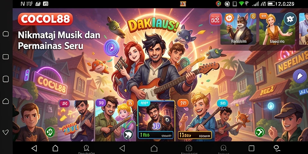 Tampilan gameplay menarik dalam COCOL88 dengan berbagai lagu.