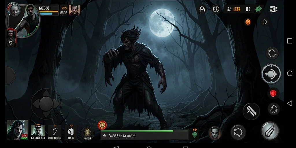 Screenshot gameplay ME355 dengan suasana Horror yang mencekam.