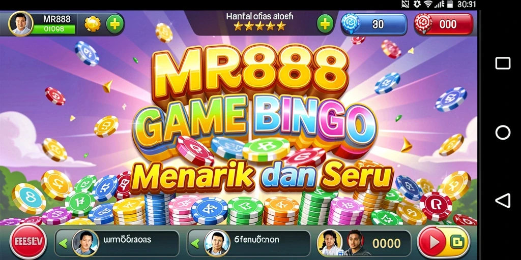 Screenshot gameplay MR888 menampilkan keseruan bermain Bingo.