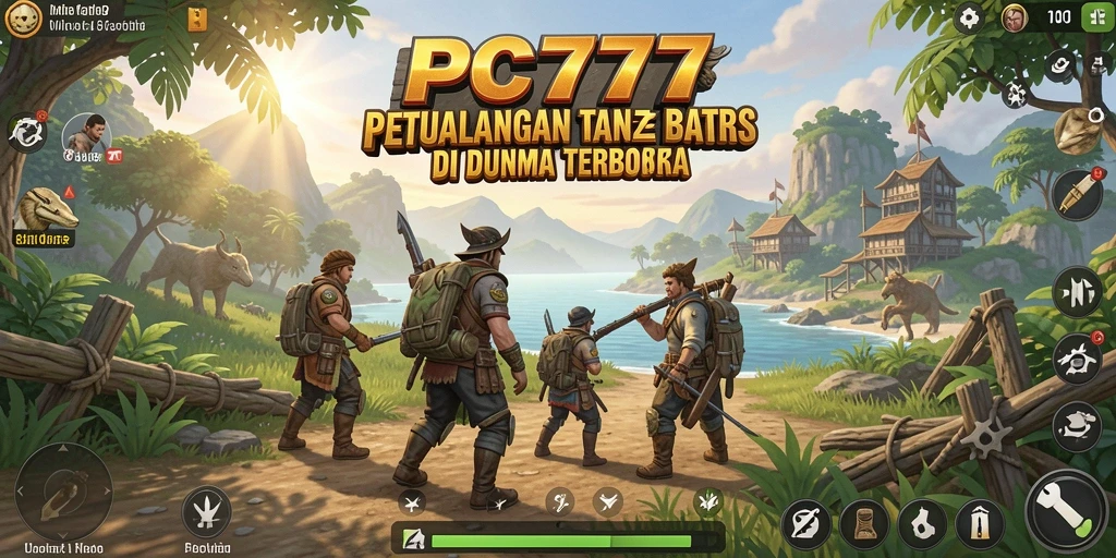 Tangkapan layar PC777 menampilkan momen petualangan menakjubkan di dunia terbuka.