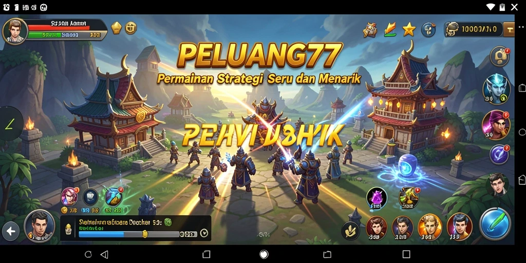 Tampilan gameplay seru dan interaktif PELUANG77.