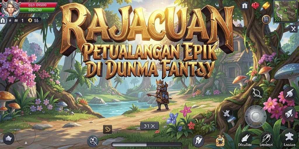 Tampilan gameplay RAJACUAN yang penuh aksi dan eksplorasi.