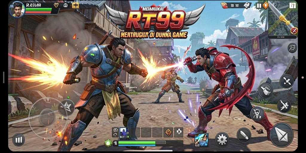 Tampilan gameplay Fighting yang mendebarkan di RT99.