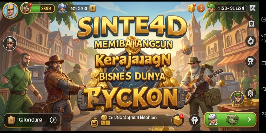 Tampilan screenshot SINTE4D yang menunjukkan gameplay antusiasme Tycoon