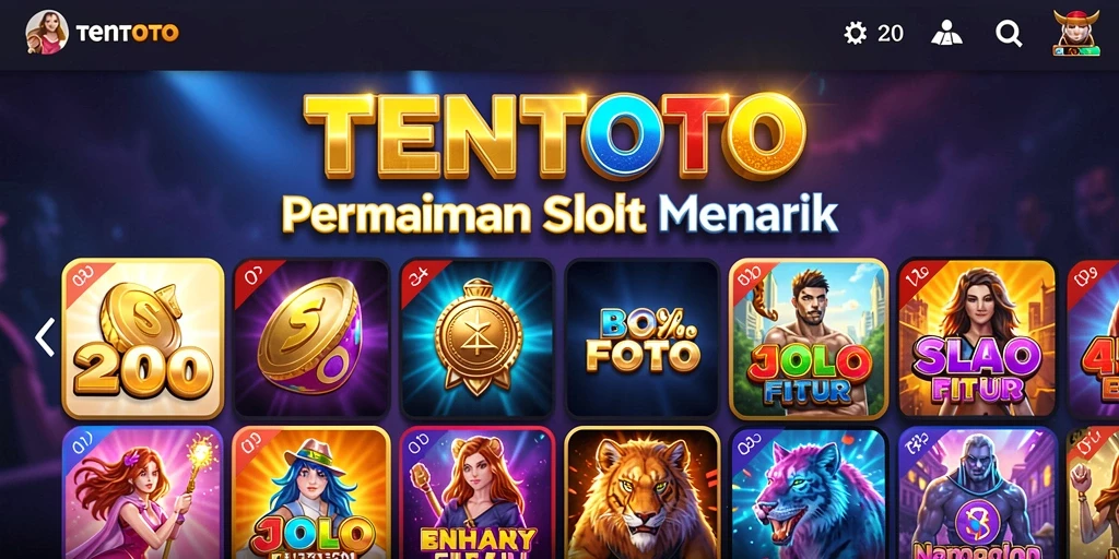 Screenshot gameplay TENTOTO menampilkan keseruan permainan Slot.