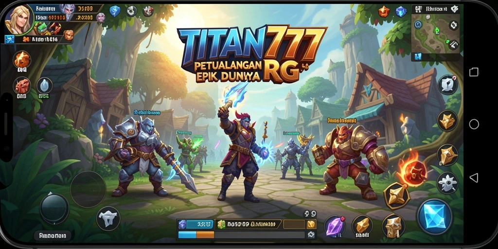 Gameplay seru dan mendebarkan dari TITAN777 yang menampilkan berbagai karakter RPG.